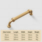 French Stripe Ribbed Cabinet Pulls and Drawer Handles