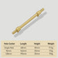 Knurled Brass Cabinet Handles and T-Bar Knobs