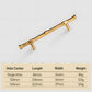 Bamboo Style Brass Cabinet Pulls and Knobs