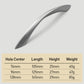 Curved Zinc Alloy Cabinet Handles and Drawer Pulls
