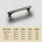 Arched Half Moon Cabinet Handles and Knobs, Zinc Alloy