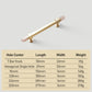 Faceted Crystal Cabinet Pulls and Knobs, Brass / Copper Finish