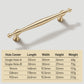 French Vintage Brass Cabinet Handles and Knobs