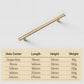 Smooth Gold Brass Cabinet Handles and Drawer Pulls