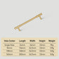 Faceted Solid Brass Cabinet Handles and Knobs