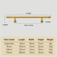 Solid Brass Round Bar Cabinet Pulls and Knobs