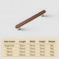 Walnut Wood Inlay Cabinet Handles and Knobs