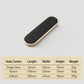 Hidden Recessed Cabinet Pulls with Black Inset