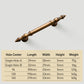 European Classical Solid Brass Cabinet Pulls and Knobs in Bronze