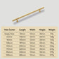 Gold Brass Round Bar Cabinet Handles and T-Bar Knobs