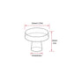 Black Round Cabinet Knobs for Bathroom