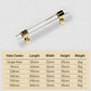 Clear Acrylic Cabinet Pulls and Knobs, Gold / Silver Options