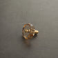 Faceted Crystal Cabinet Knobs with Brass Stem