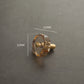 Faceted Crystal Cabinet Knobs with Brass Stem