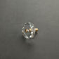 Faceted Crystal Cabinet Knobs with Brass Stem