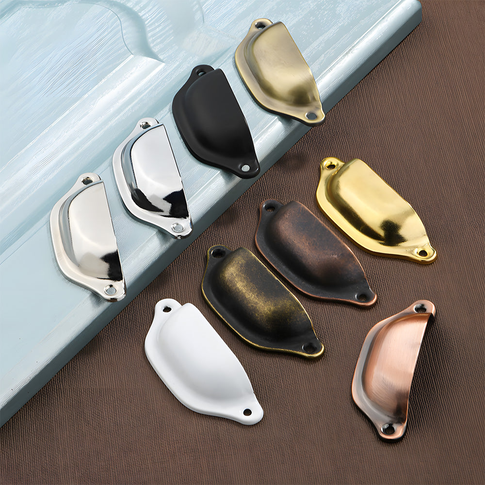 Classic Shell Cup Pulls for Dresser Drawers