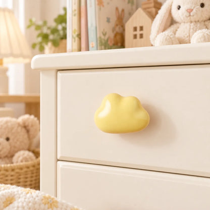 Colorful Ceramic Cloud Dresser Knobs