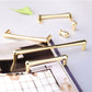 Gold D-Shaped Cabinet Pulls and Knobs for Wardrobes