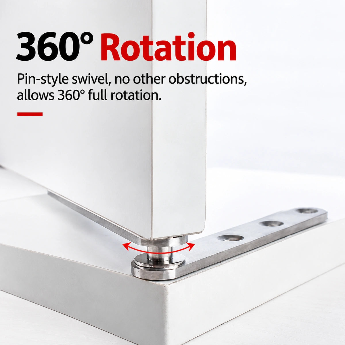 Stainless Steel 360° Pivot Door Hinges, Top and Bottom Mount