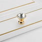 Faceted Crystal Drawer Knobs for Cabinets and Wardrobes