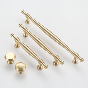 French Vintage Brass Cabinet Handles and Knobs