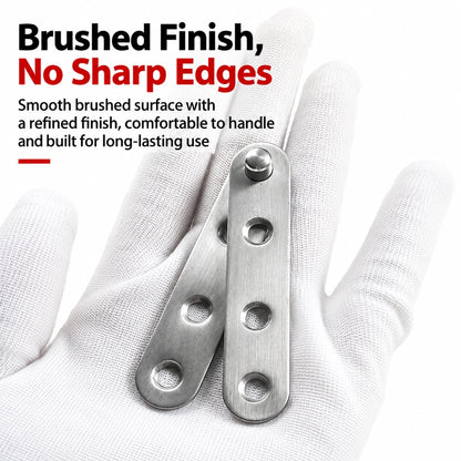 Stainless Steel 360° Pivot Door Hinges, Top and Bottom Mount