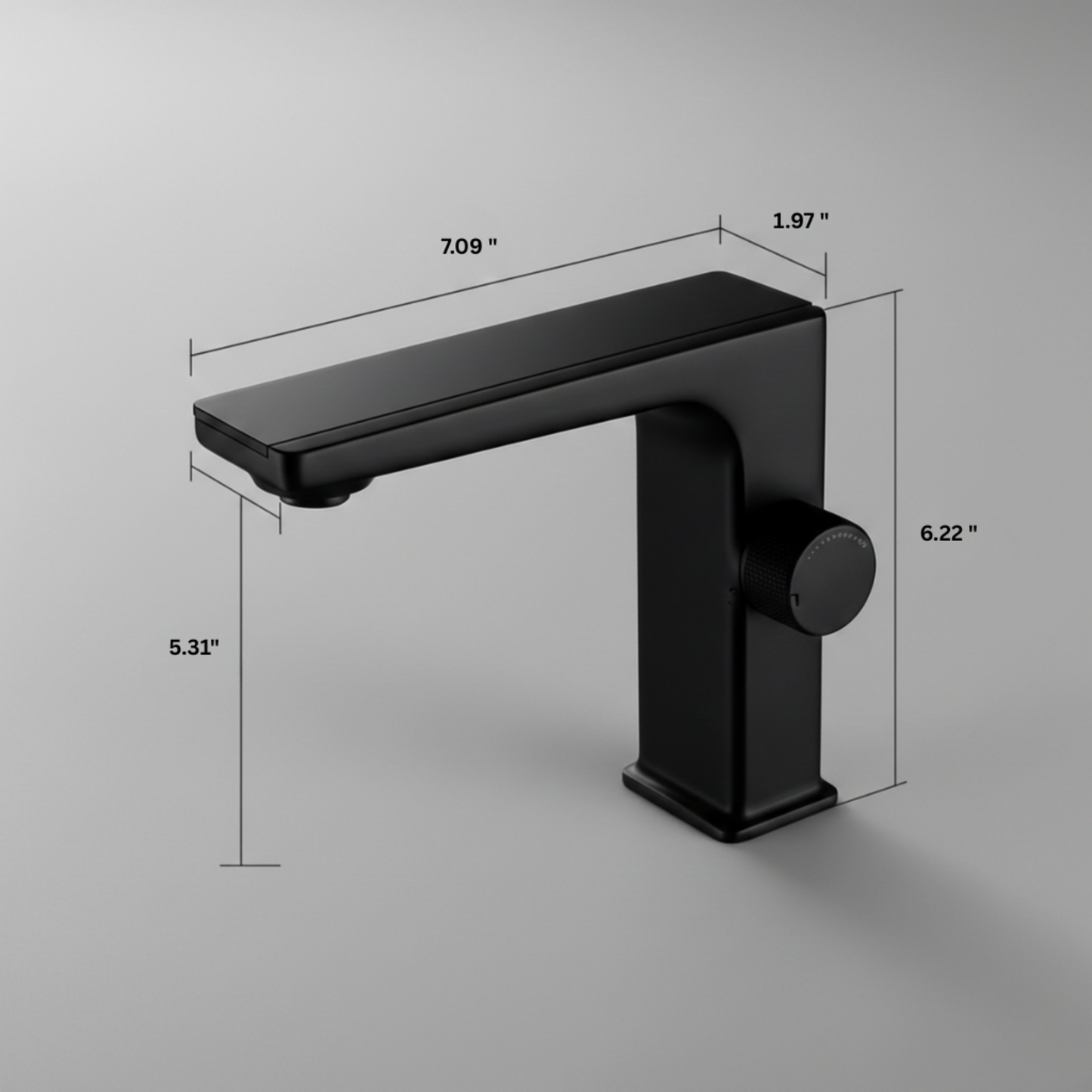 Lumira Digital Display Celsius Bathroom Basin Faucet with Intelligent LED, Single Hole Single Handle