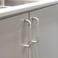 Knurled Aluminum Cabinet Pull Handles and Knobs