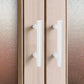 White Stainless Steel T-Bar Cabinet Pulls and Drawer Handles