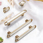 Gold Cabinet Pulls and Knobs with Color Insert