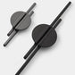 Half Moon Cabinet Pulls, Zinc Alloy Drawer Handles with Extended Bar