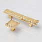 Crystal Glass Cabinet Handles Square Drawer Pulls