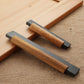 Modern Wood Cabinet Pulls with Black / Silver Metal Ends