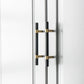 Nordic Black Mesh Knurled Brass Handle Simple Cabinet Wardrobe Pulls