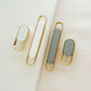 Two-Tone Cabinet Pull Handles and Matching Knobs