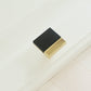 Two-Tone Rectangular Cabinet Pulls with Matching Square Knobs