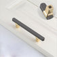 Two-Tone Gray Drawer Pulls and Cabinet Handles