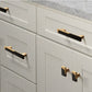 Modern Two-Tone Zinc Alloy Cabinet Pulls and T-Bar Knobs