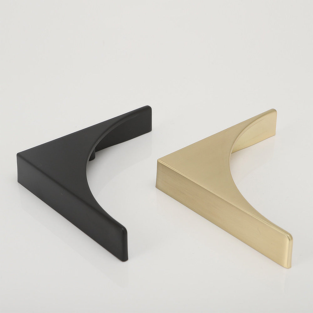 Curved Cabinet Pulls, Zinc Alloy Drawer Handles