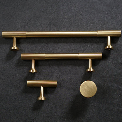 Fluted Metal Cabinet Pulls and Knobs for Kitchen Cabinets