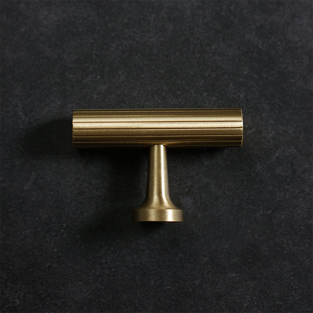 Fluted Metal Cabinet Pulls and Knobs for Kitchen Cabinets