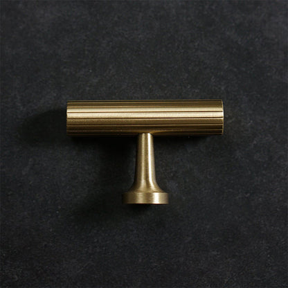 Fluted Metal Cabinet Pulls and Knobs for Kitchen Cabinets