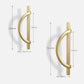 Half Moon Cabinet Pulls for Closets and Wardrobes