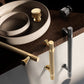 Shiny Modern Zinc Alloy Titanium Gold Black Door Pulls