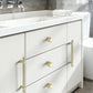 Shiny Modern Zinc Alloy Titanium Gold Black Door Pulls