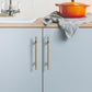 Shiny Modern Zinc Alloy Titanium Gold Black Door Pulls