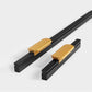 Two-Tone Grooved Aluminum Cabinet Pulls and Door Handles