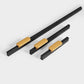Two-Tone Grooved Aluminum Cabinet Pulls and Door Handles