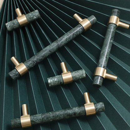 Marble Zinc Alloy T-Bar Cabinet Pulls