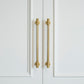 Modern French Solid Brass Cabinet Handles